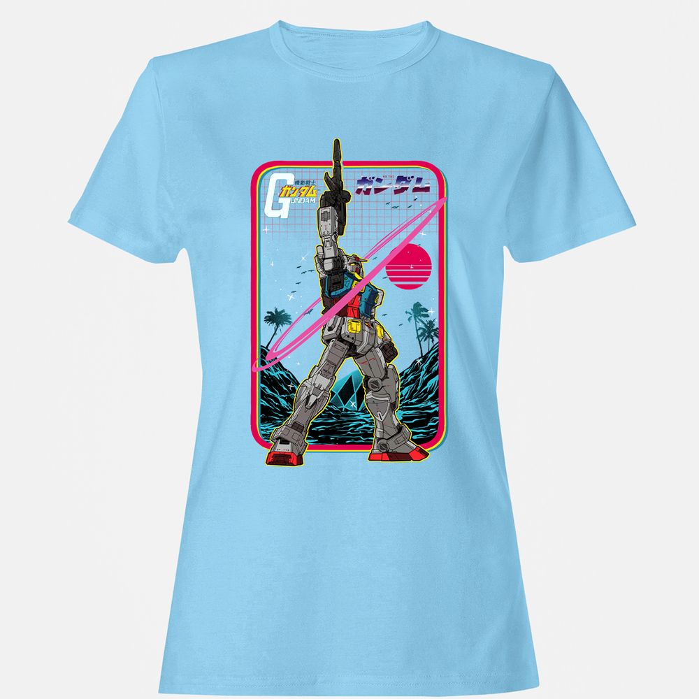 Women's T-Shirt - 3TJU6KGD - Light Blue - 8