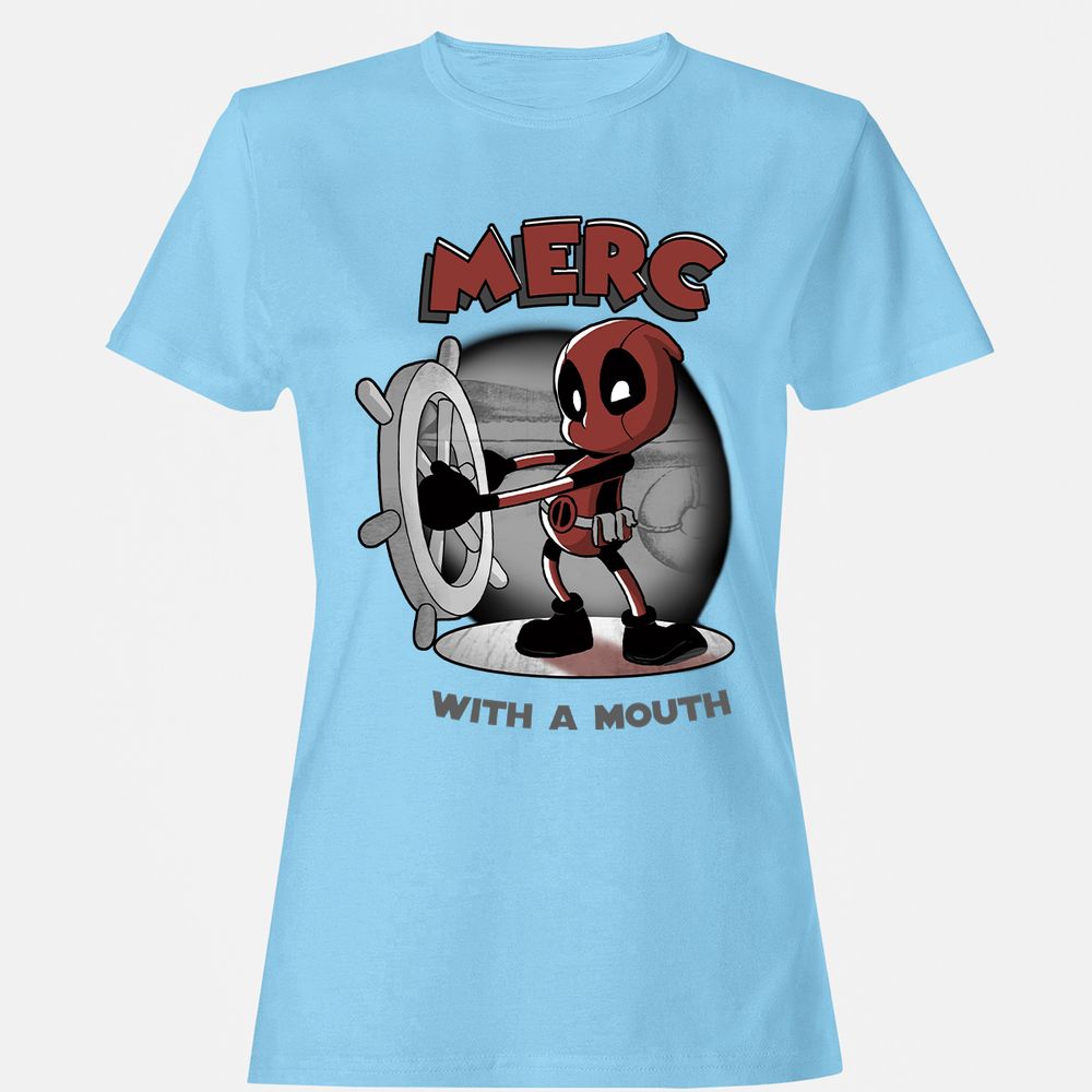 Women's T-Shirt - 91XD9FGA - Light Blue - 8