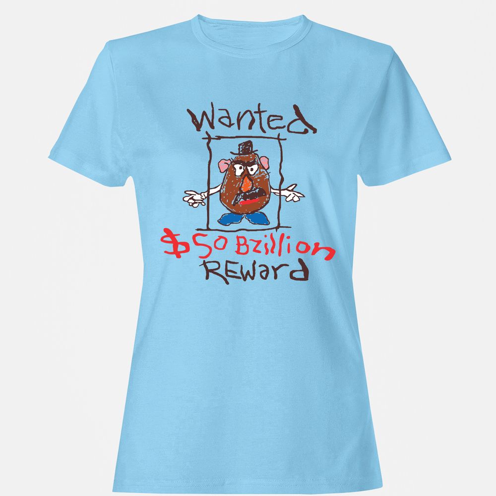 Women's T-Shirt - HUS1NK9G - Light Blue - 8