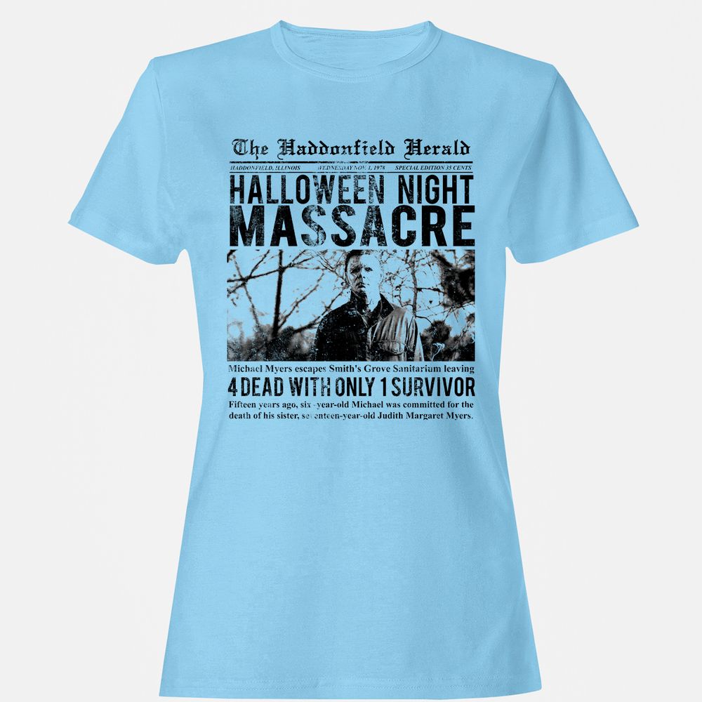 Women's T-Shirt - 83VGBXE9 - Light Blue - 8