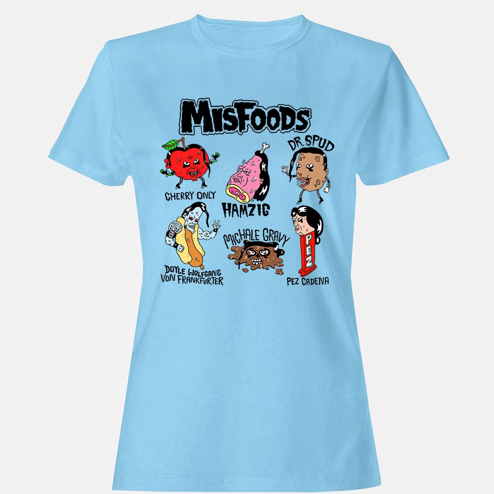 Women's T-Shirt - 9R55D4XT - Light Blue - 8