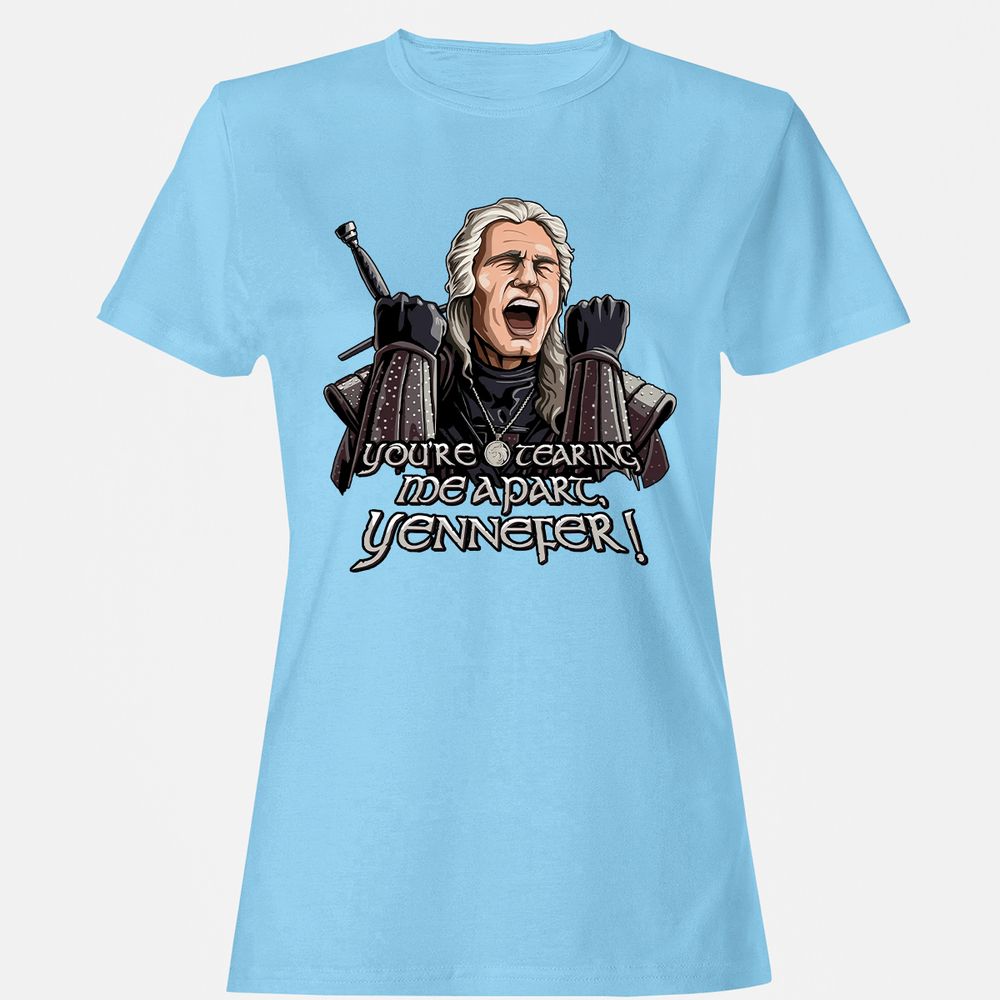 Women's T-Shirt - SXSKSPZY - Light Blue - 8