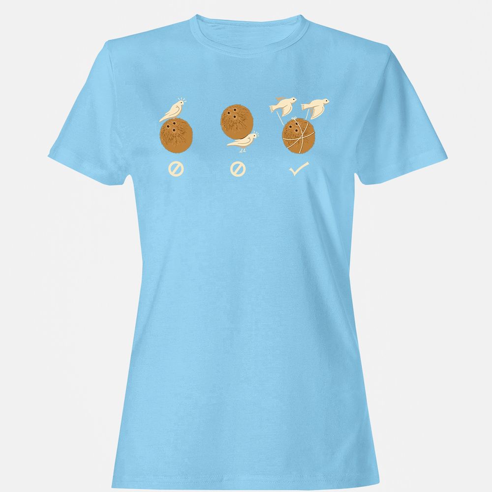 Women's T-Shirt - 16W26QSX - Light Blue - 8