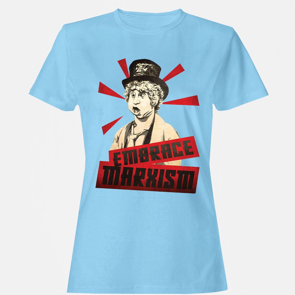 Women's T-Shirt - QX7N1BZH - Light Blue - 8