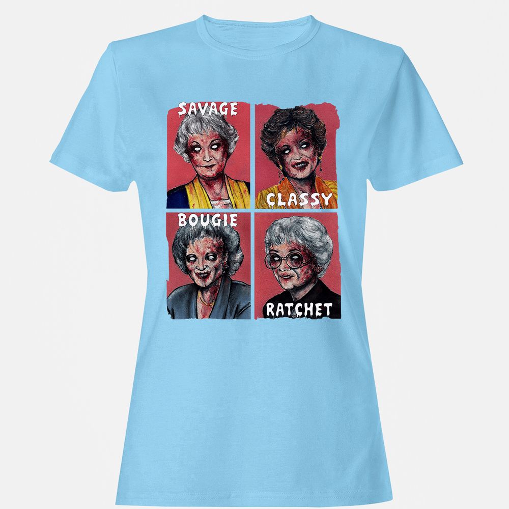 Women's T-Shirt - G9UMJP7W - Light Blue - 8