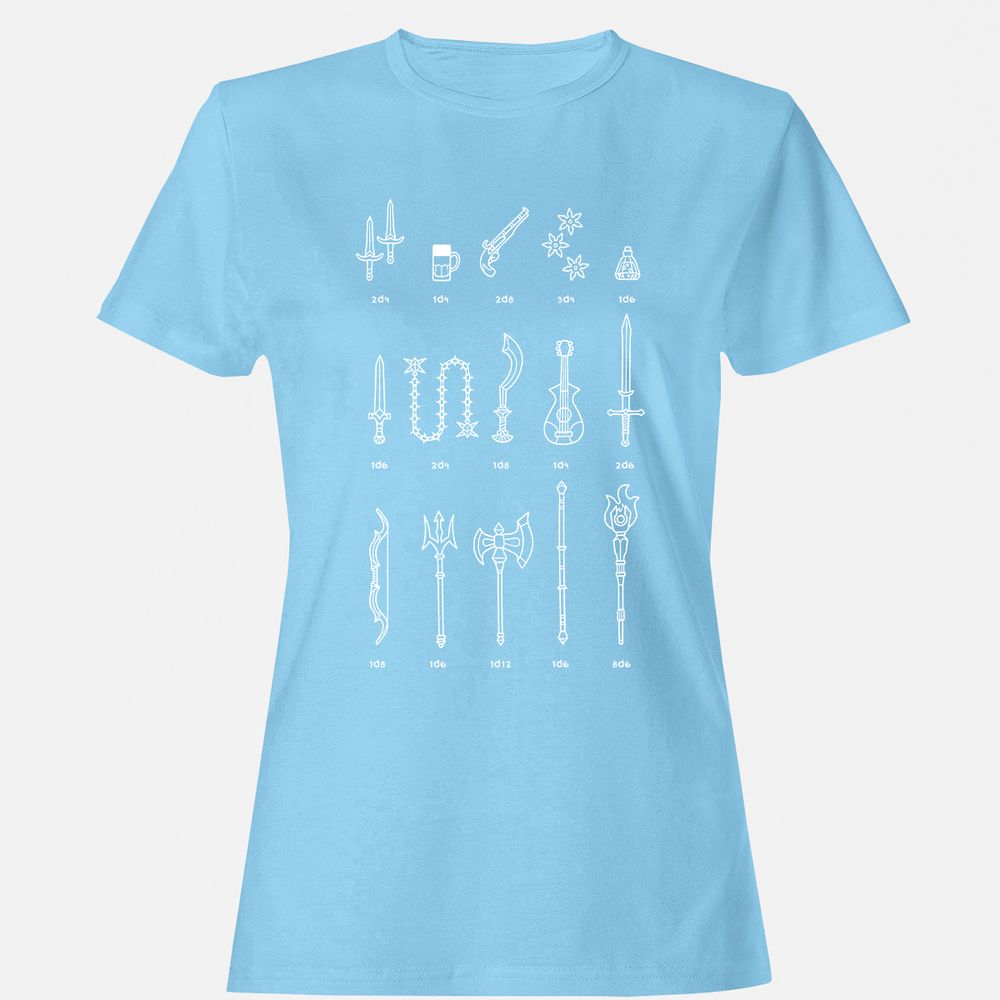 Women's T-Shirt - HZZAWJKM - Light Blue - 8
