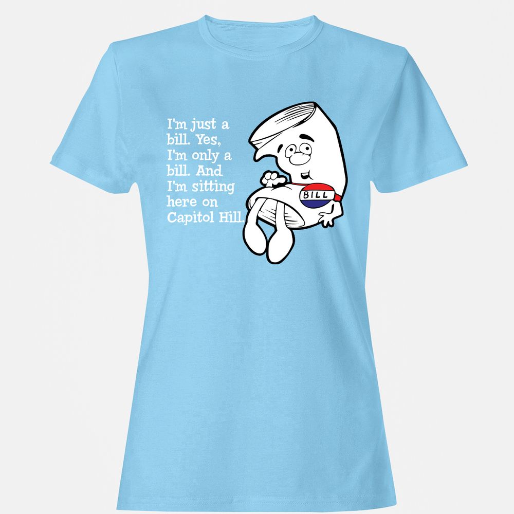 Women's T-Shirt - 47MXXJM8 - Light Blue - 8