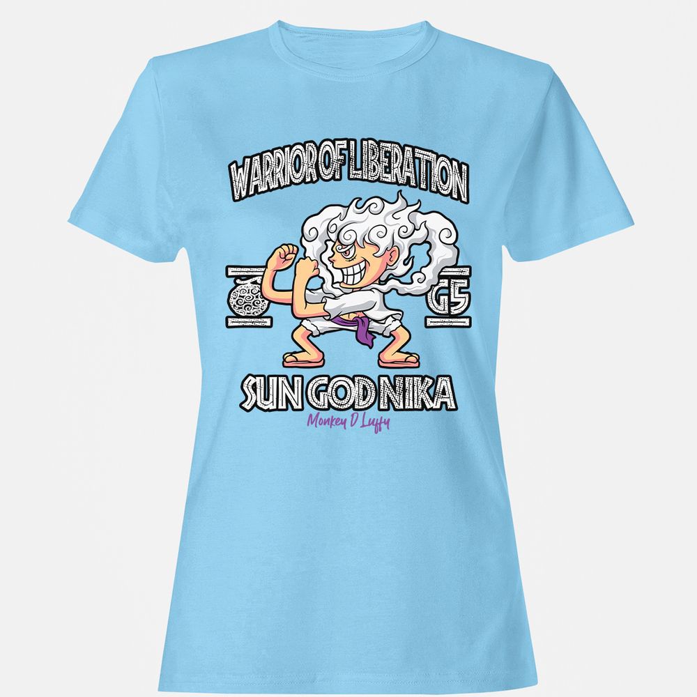 Women's T-Shirt - 81YX9F9X - Light Blue - 8
