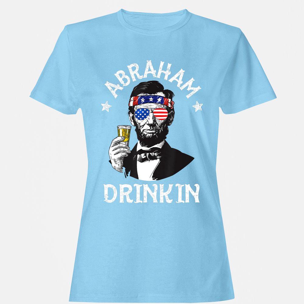 Women's T-Shirt - TMZ4W7QU - Light Blue - 8