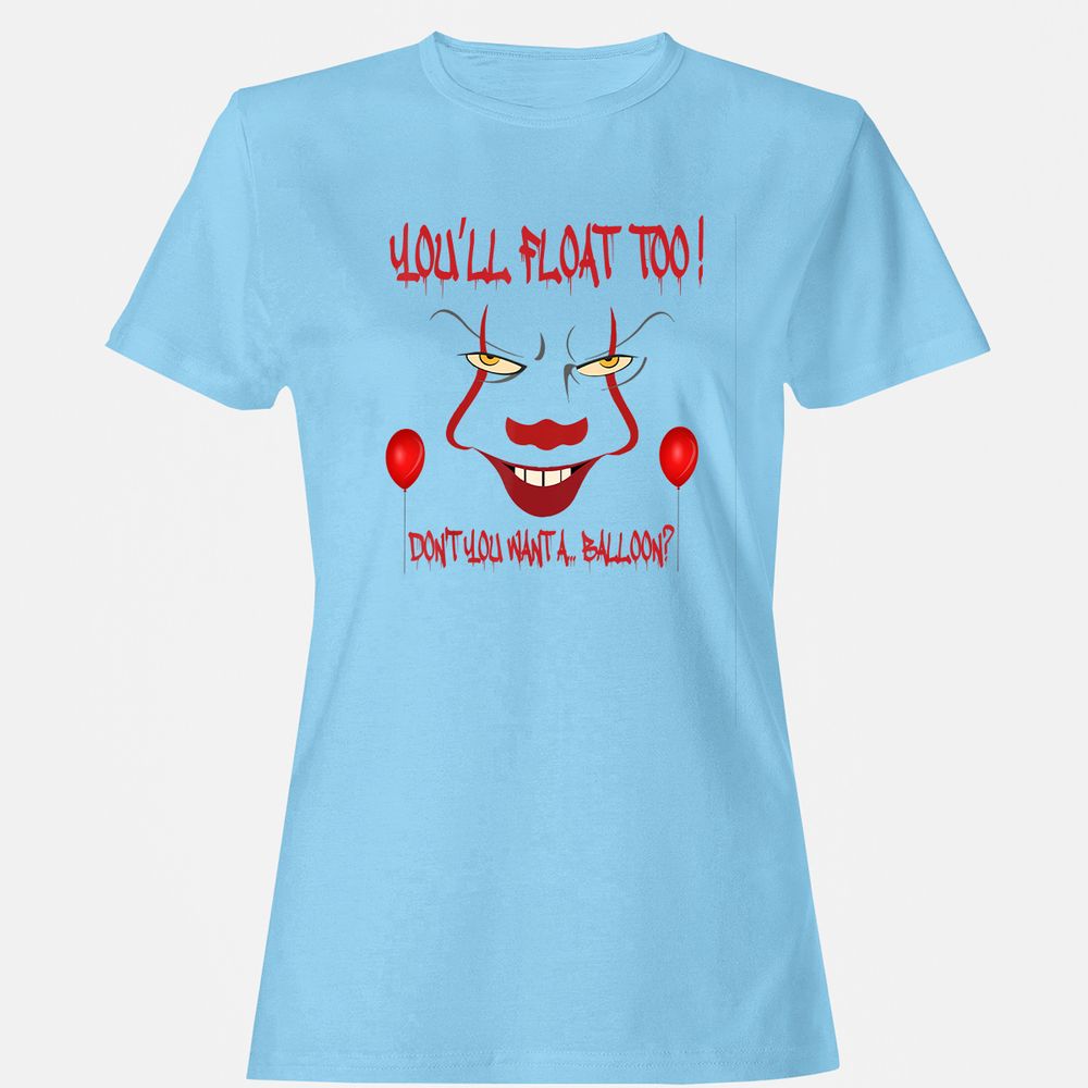 Women's T-Shirt - ER2GX2Z9 - Light Blue - 8