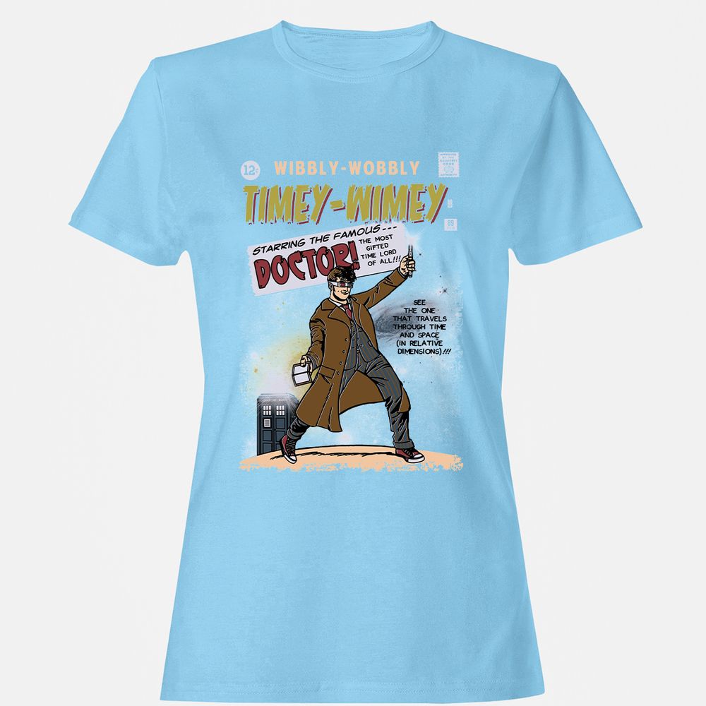 Women's T-Shirt - CE7KT7PV - Light Blue - 8