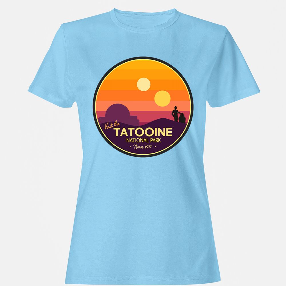 Women's T-Shirt - PNQRWPZH - Light Blue - 8