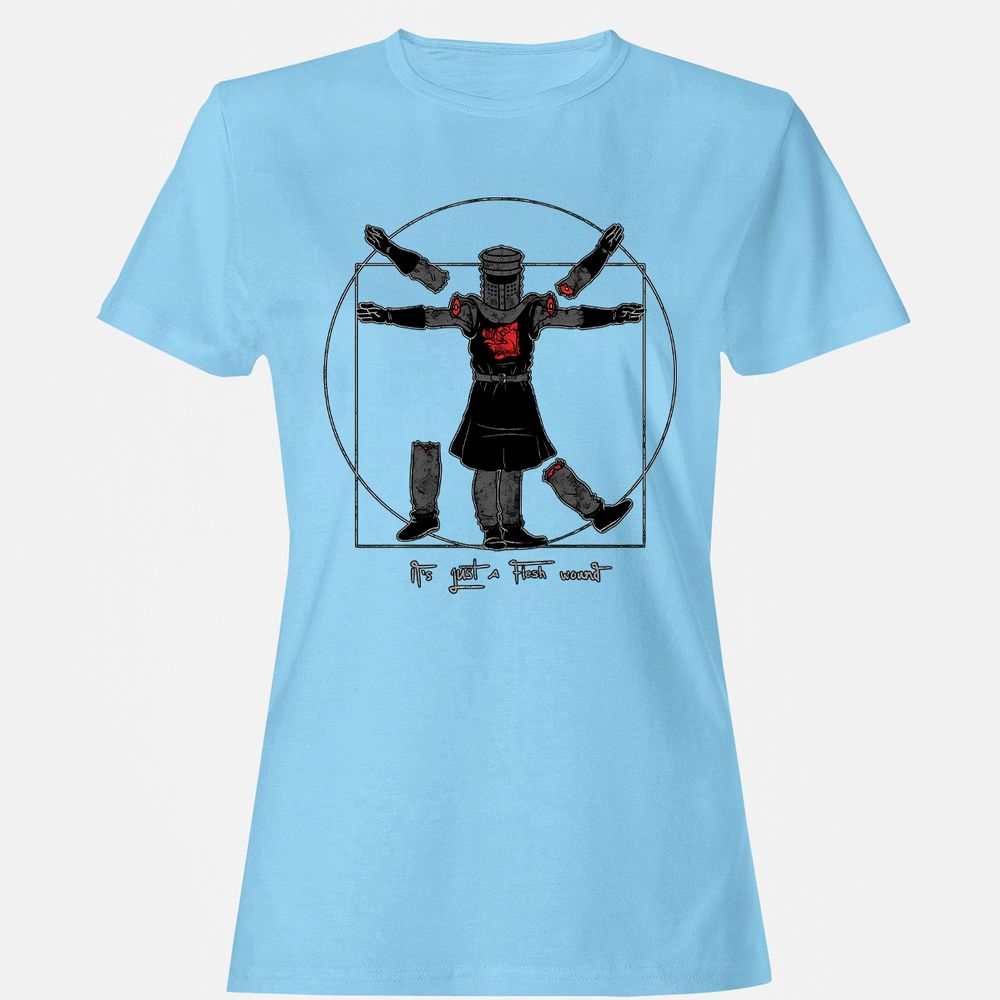 Women's T-Shirt - B4H9PBPV - Light Blue - 8