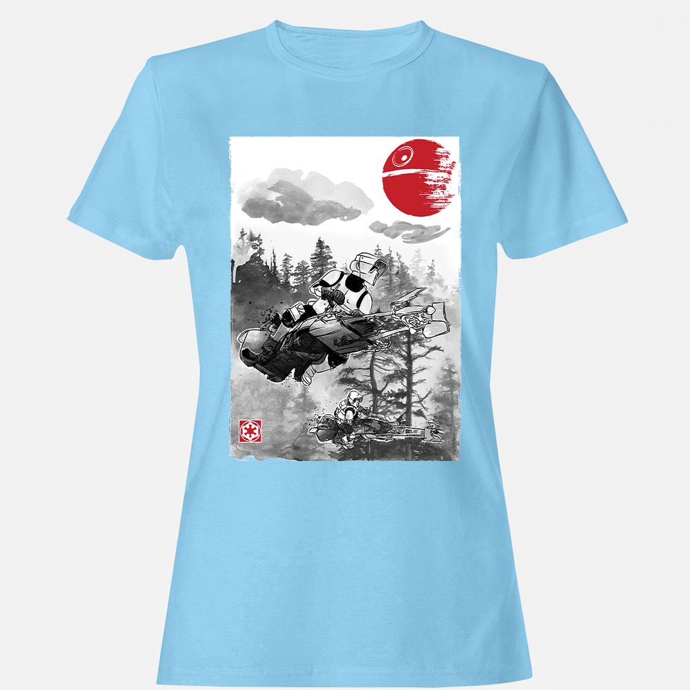 Women's T-Shirt - L62NVZHD - Light Blue - 8