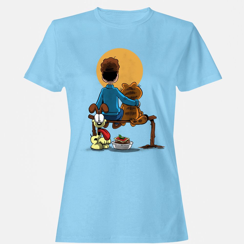 Women's T-Shirt - E71ZGHQ3 - Light Blue - 8