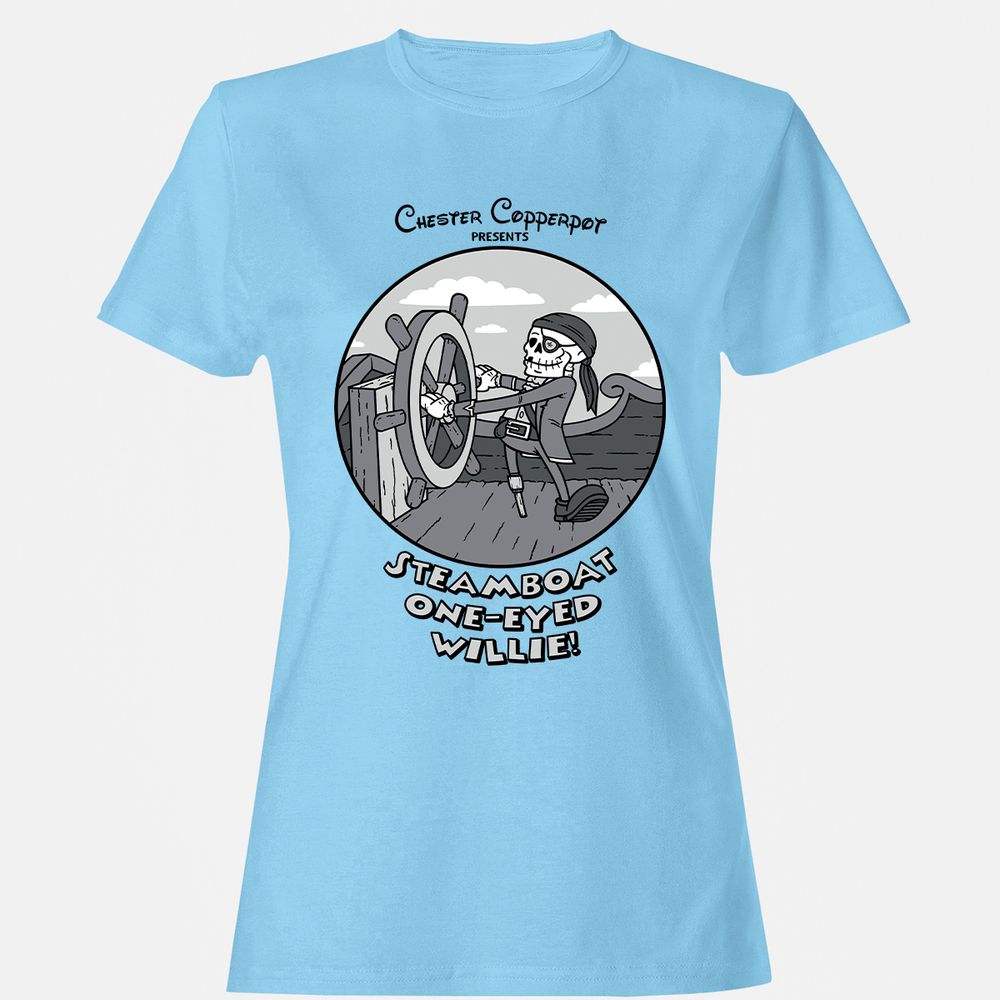Women's T-Shirt - SWCJ1WBD - Light Blue - 8