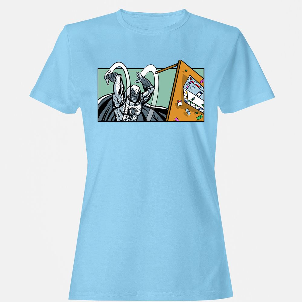 Women's T-Shirt - QJKFF7P1 - Light Blue - 8