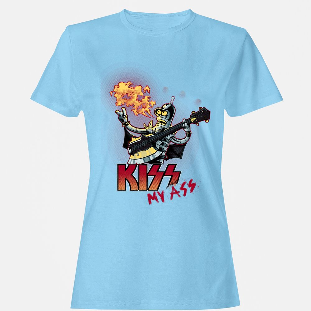 Women's T-Shirt - VLU86NX6 - Light Blue - 8