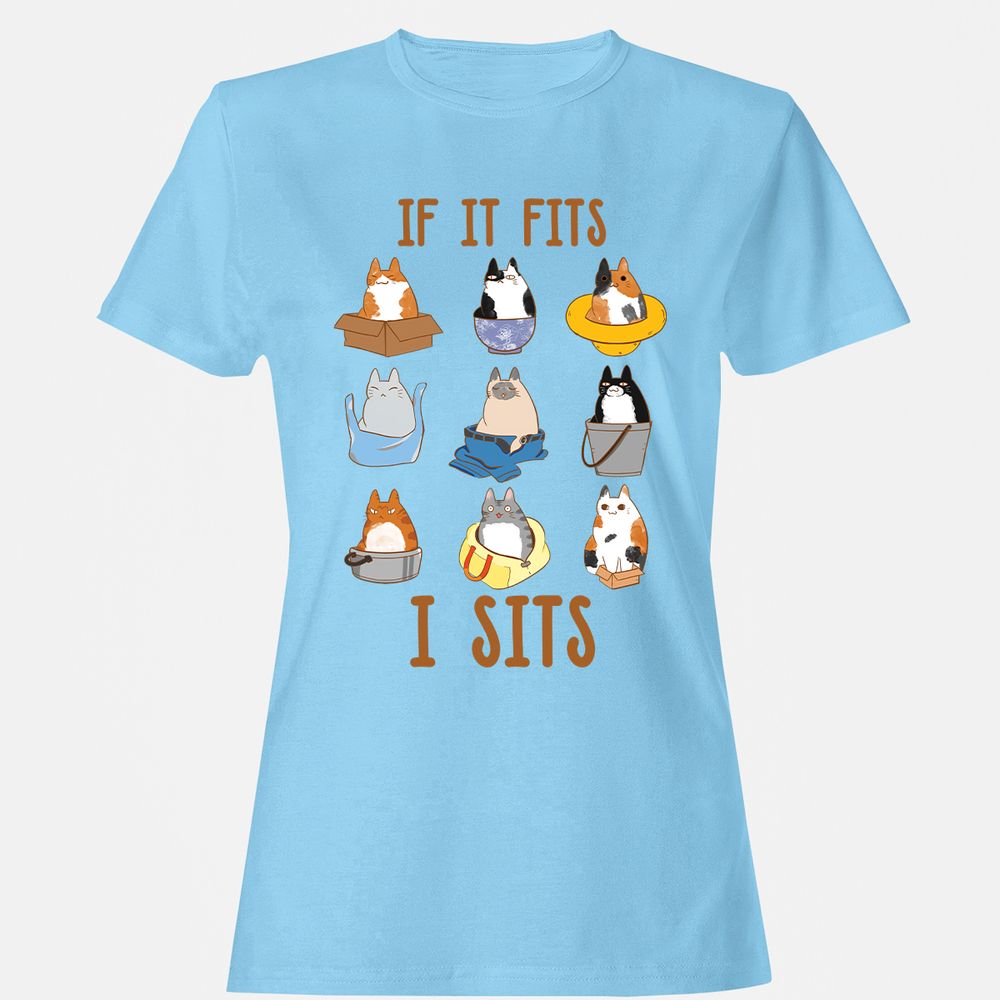 Women's T-Shirt - 2TJBJF65 - Light Blue - 8