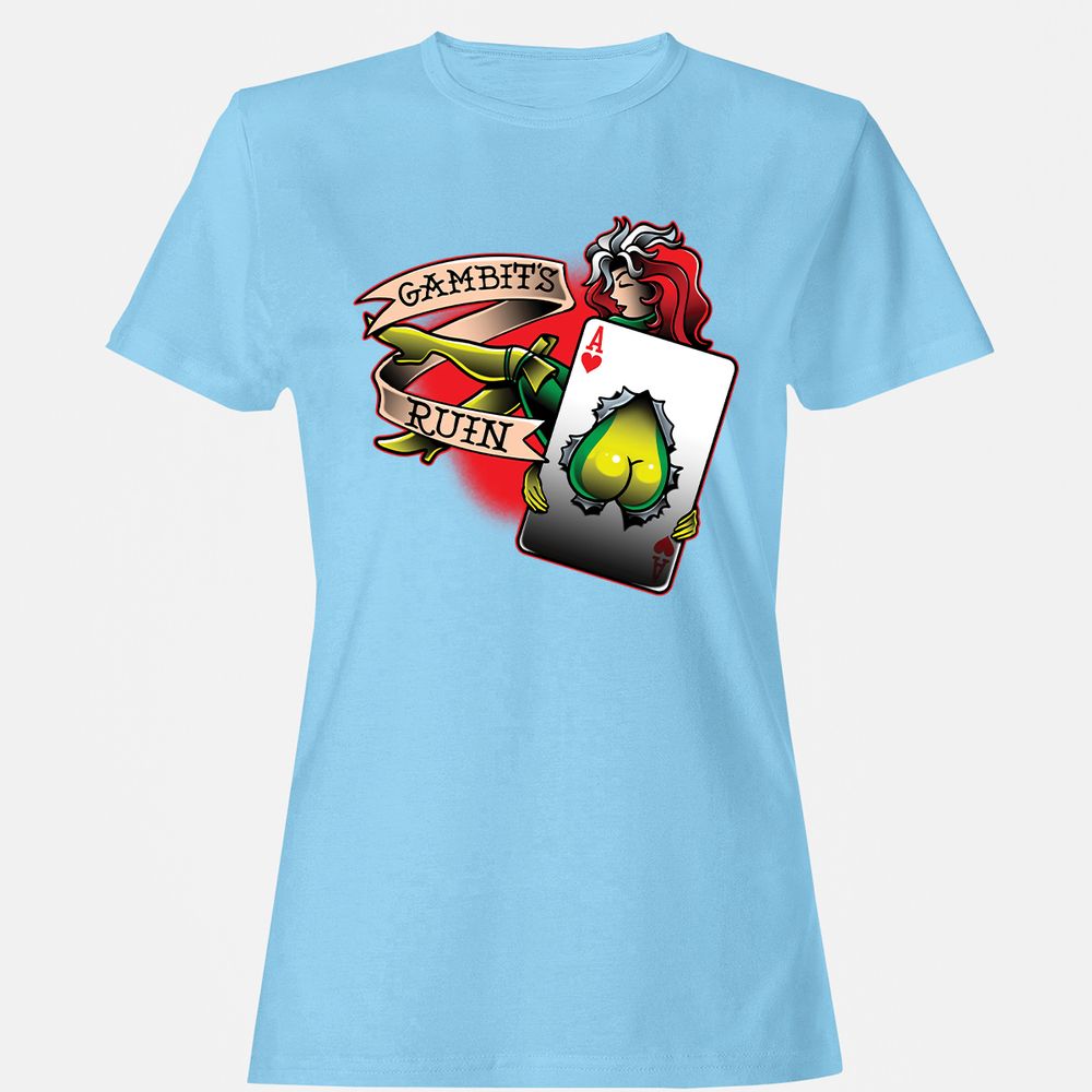 Women's T-Shirt - 3E2ZYTE5 - Light Blue - 8