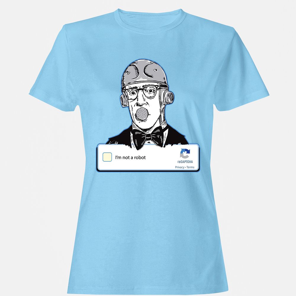 Women's T-Shirt - HCLZJJFK - Light Blue - 8