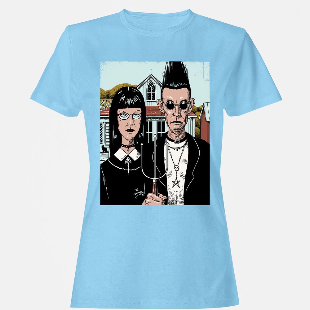 Women's T-Shirt - KY98DPD8 - Light Blue - 8
