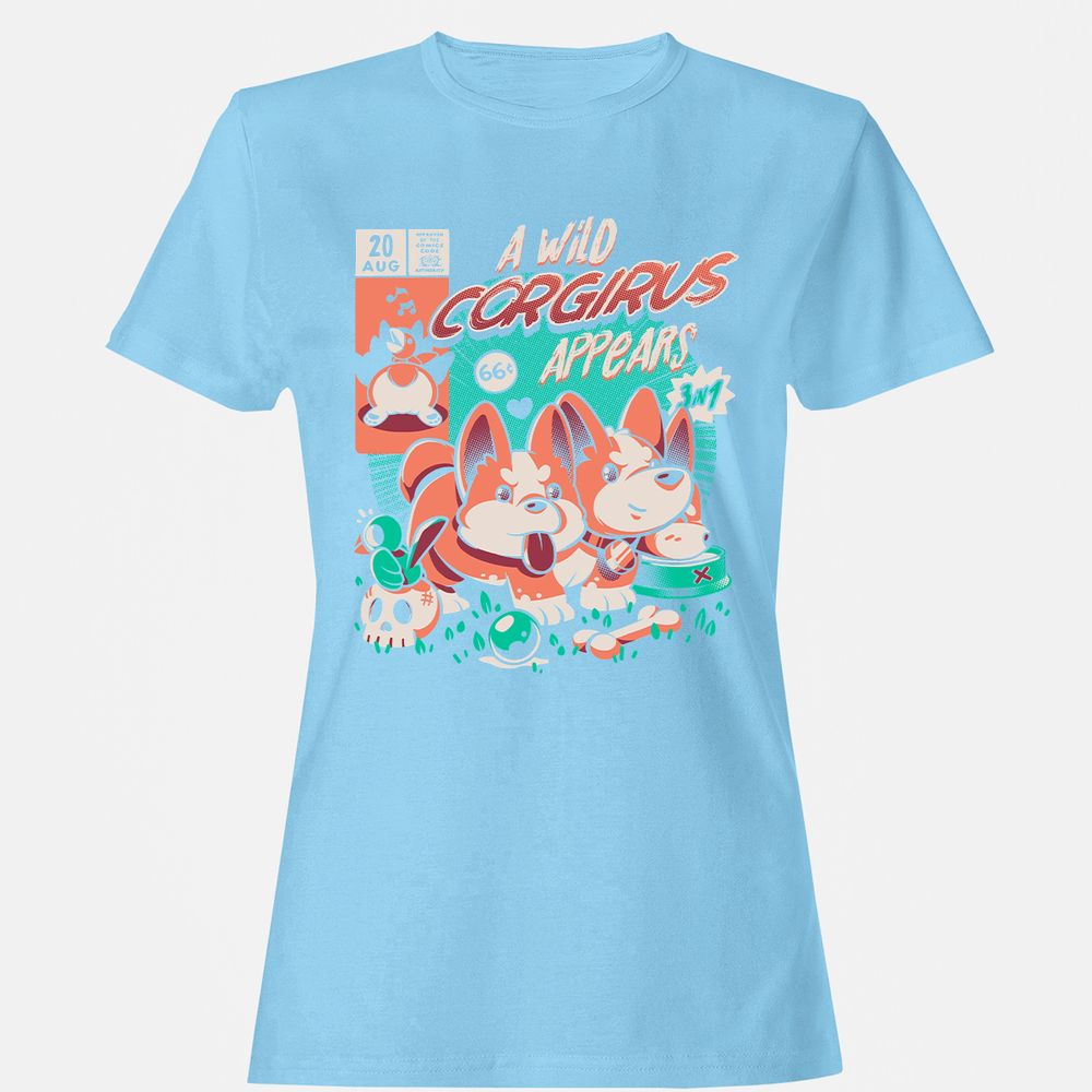 Women's T-Shirt - 3BSRU41K - Light Blue - 8