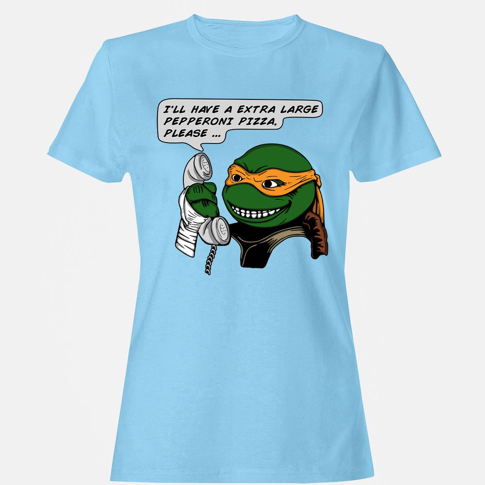 Women's T-Shirt - 2N8BSKQ4 - Light Blue - 8