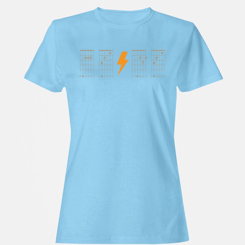 Women's T-Shirt - E77P27HX - Light Blue - 8