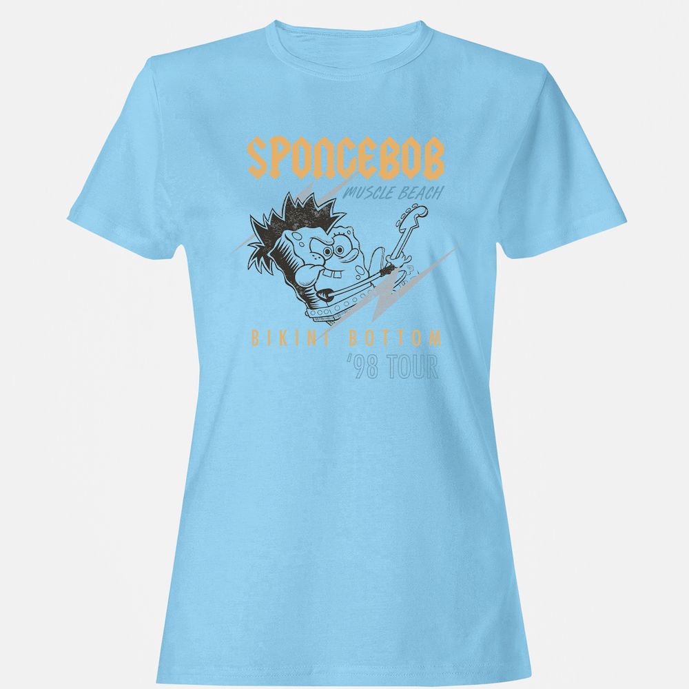 Women's T-Shirt - 3VXGBGMM - Light Blue - 8