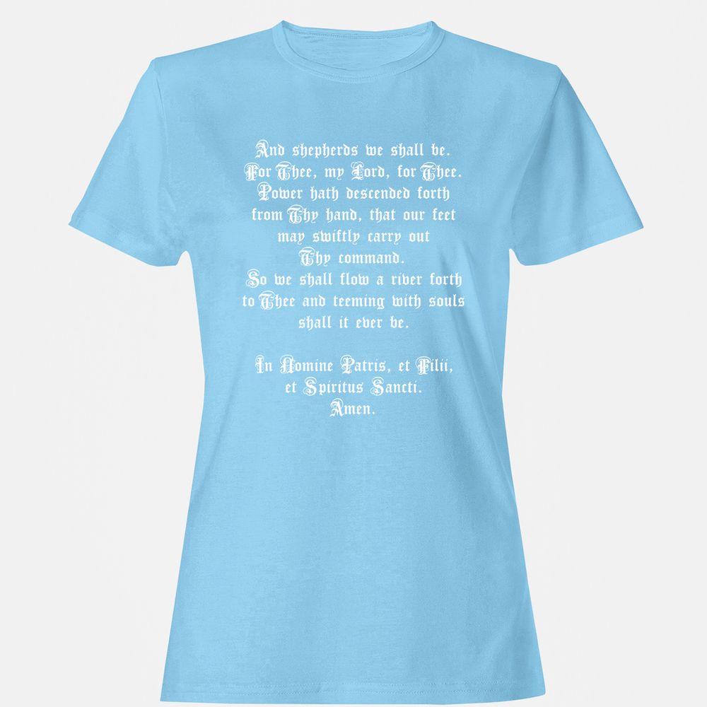 Women's T-Shirt - P5QCGV3U - Light Blue - 8