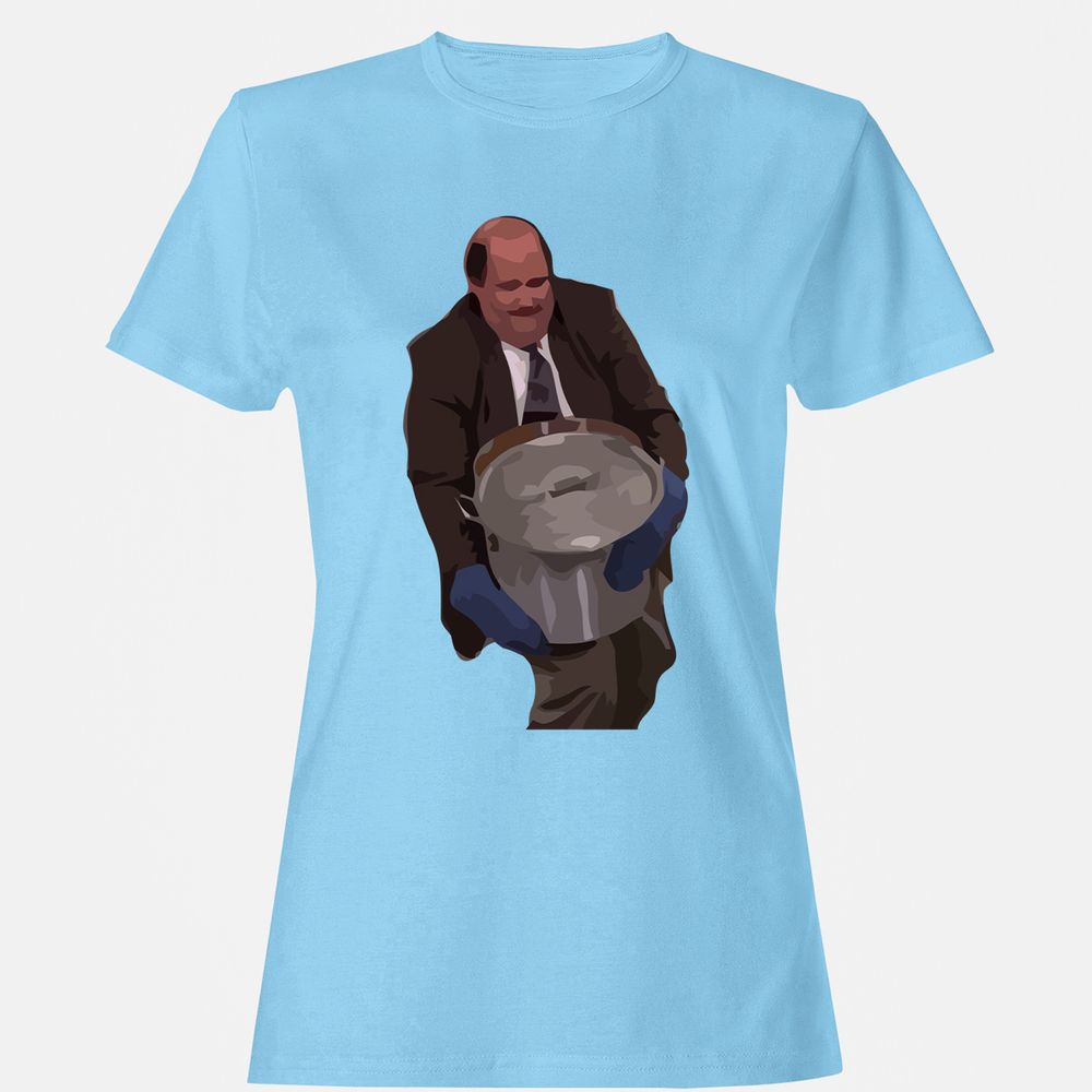 Women's T-Shirt - T7VRM6X9 - Light Blue - 8