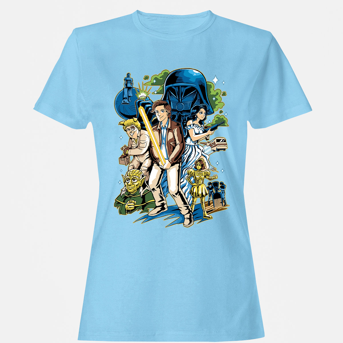 Women's T-Shirt - XL6P5ZGG - Light Blue - 8