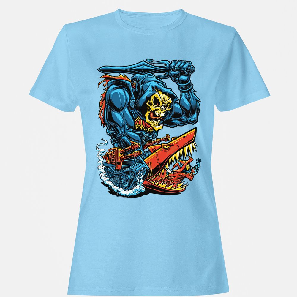 Women's T-Shirt - EN1P7WKU - Light Blue - 8