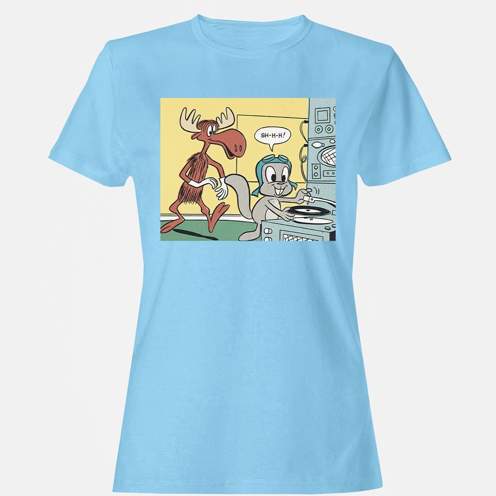 Women's T-Shirt - RNZFHAKQ - Light Blue - 8