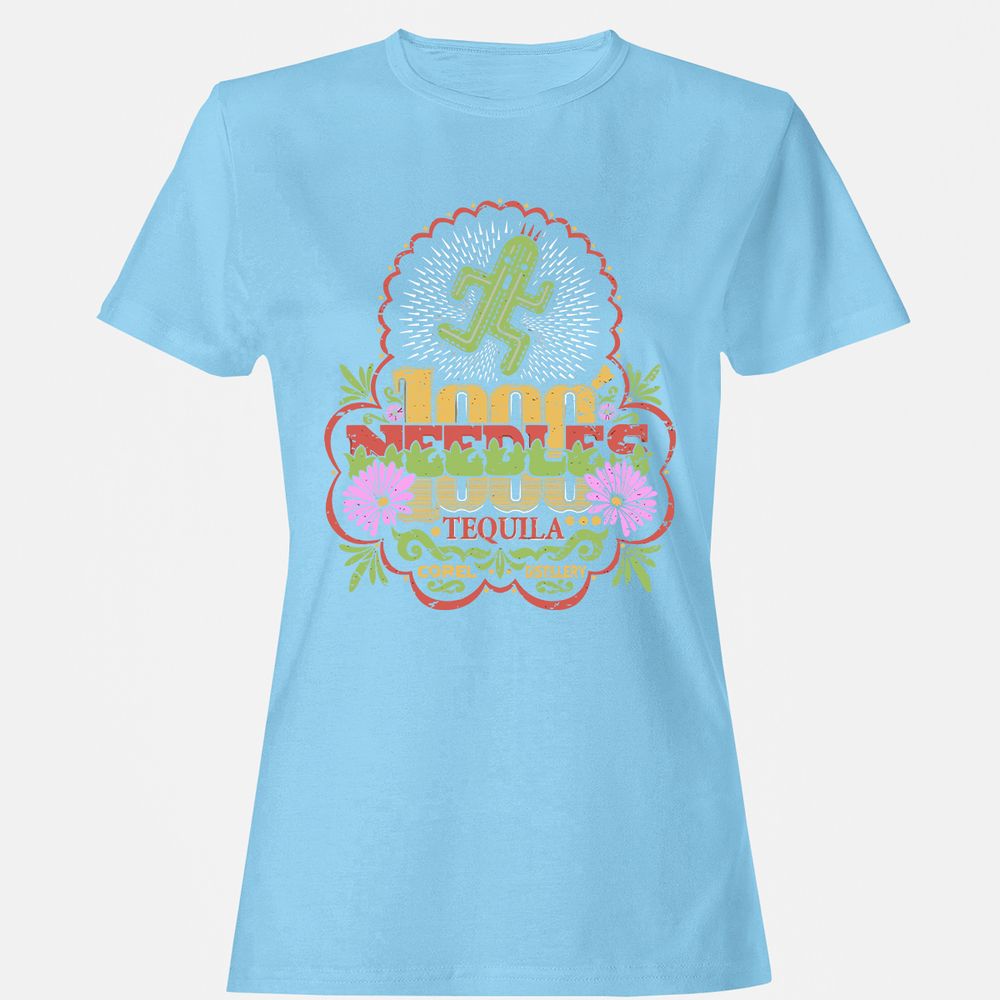 Women's T-Shirt - 48NHVQ6V - Light Blue - 8