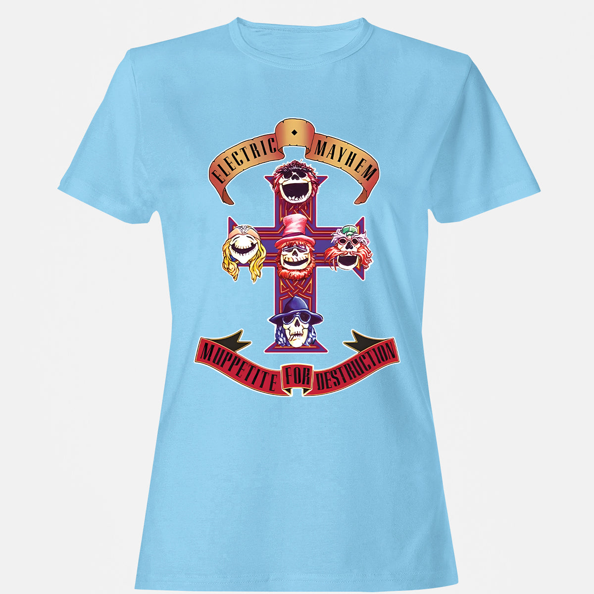 Women's T-Shirt - 1FM9DDXJ - Light Blue - 8