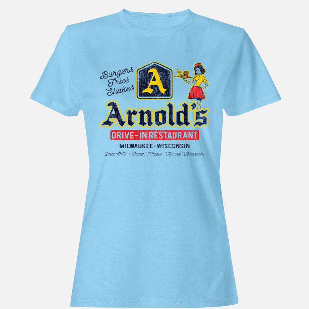 Women's T-Shirt - ZDDGFKQS - Light Blue - 8