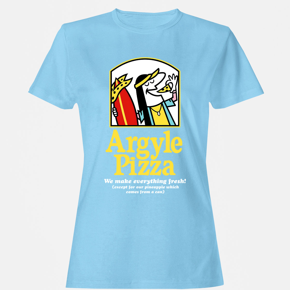 Women's T-Shirt - U27QBCG4 - Light Blue - 8