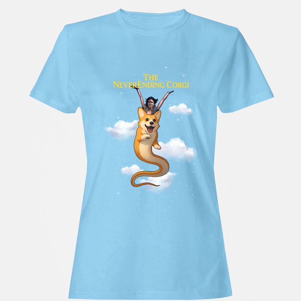 Women's T-Shirt - 4YWFNTVY - Light Blue - 8