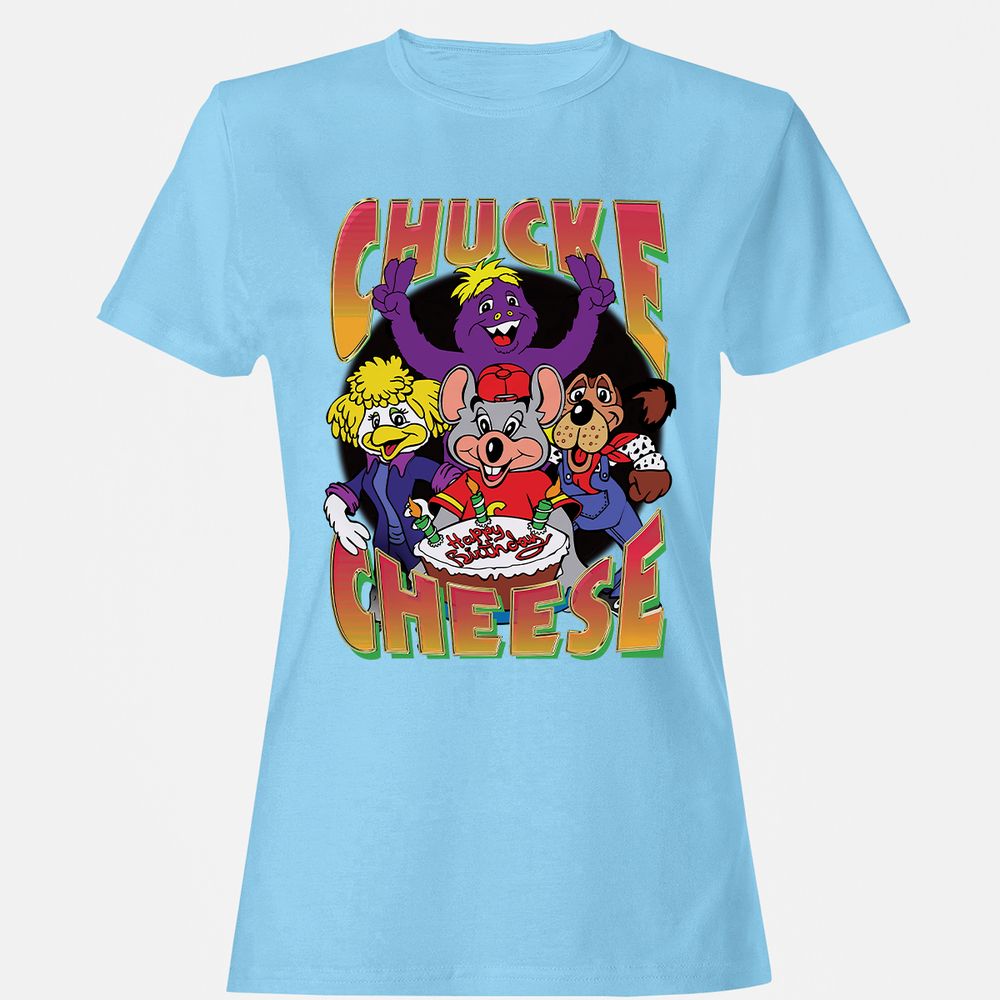 Women's T-Shirt - W4EL8XGZ - Light Blue - 8
