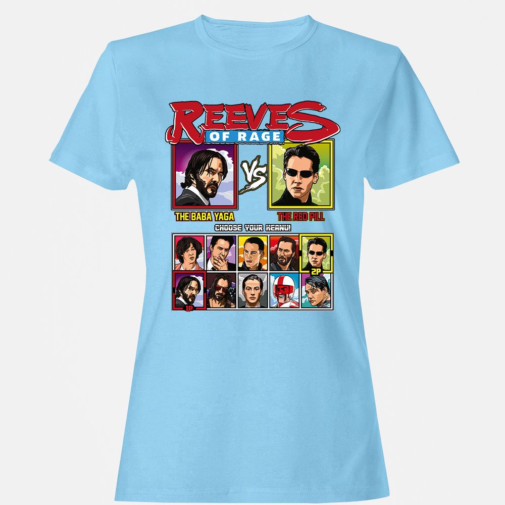 Women's T-Shirt - ZDNHDPQH - Light Blue - 8