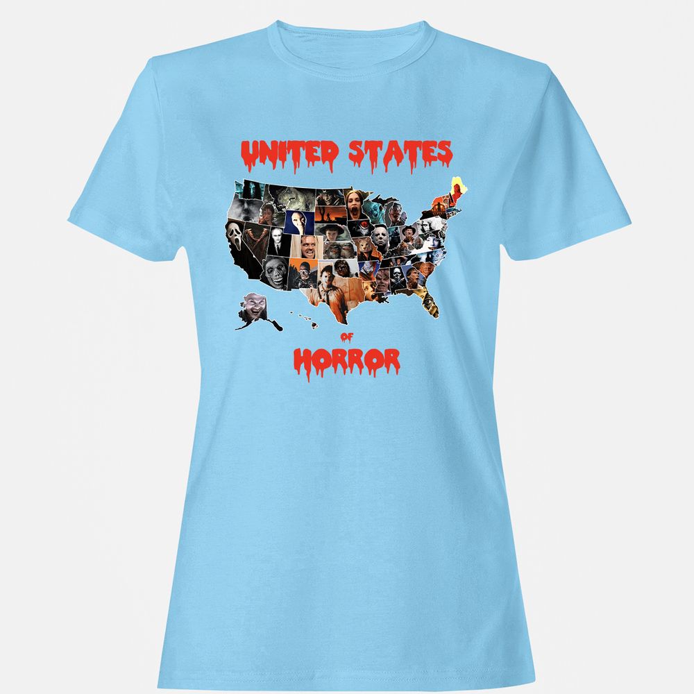 Women's T-Shirt - 76CAJTHA - Light Blue - 8