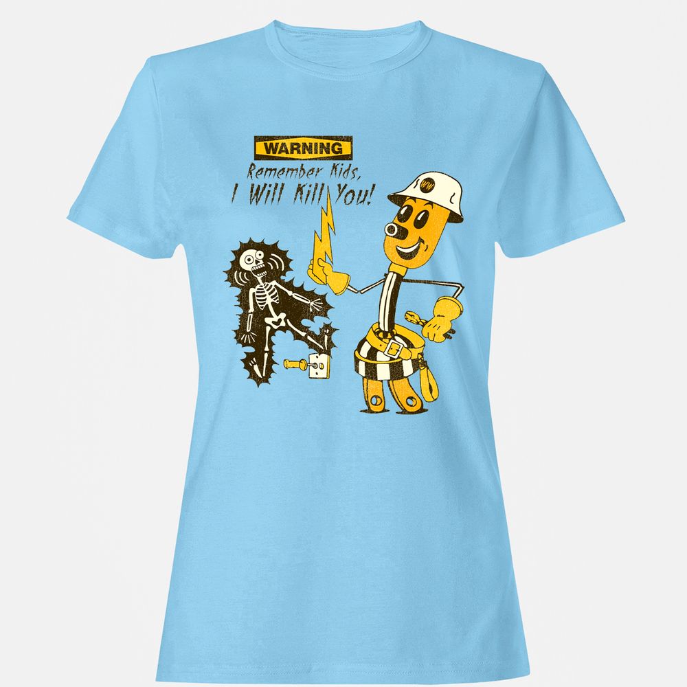 Women's T-Shirt - 1YKHXSP2 - Light Blue - 8