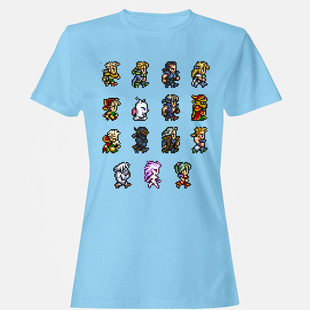 Women's T-Shirt - 9W34E6YA - Light Blue - 8