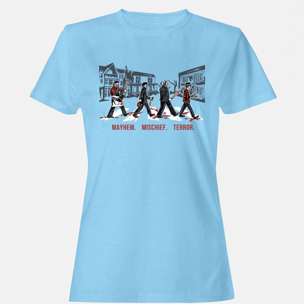 Women's T-Shirt - QEYV2LSL - Light Blue - 8