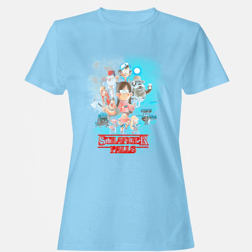 Women's T-Shirt - FZN9GJM4 - Light Blue - 8