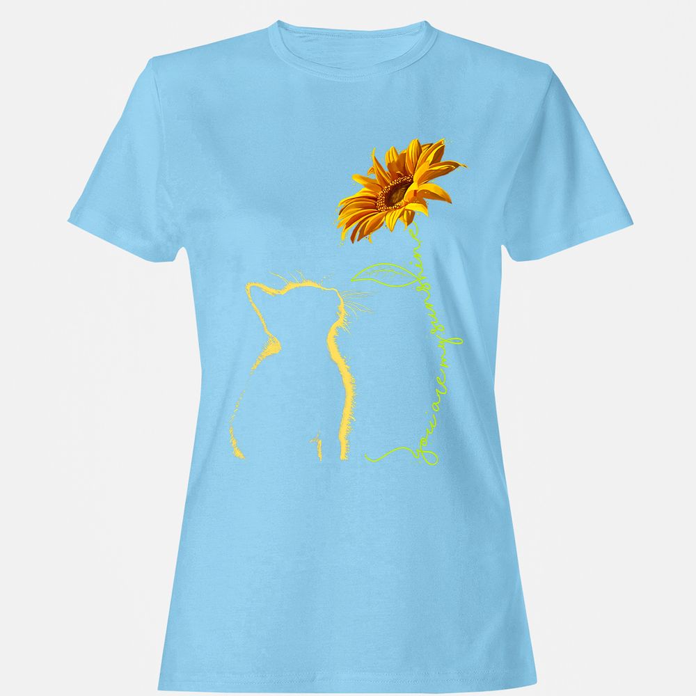 Women's T-Shirt - NDN9J6Z7 - Light Blue - 8
