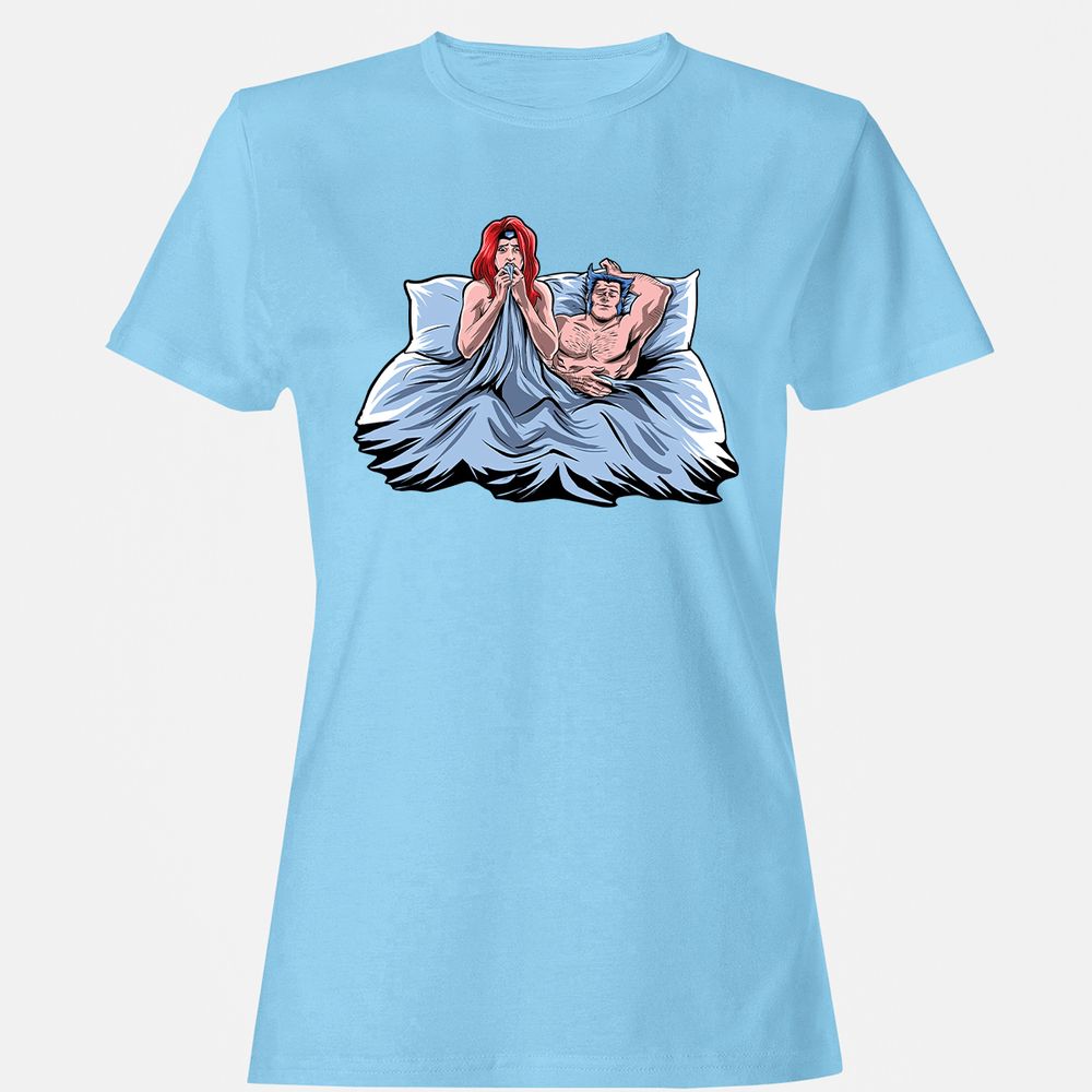 Women's T-Shirt - ZCXLNPXX - Light Blue - 8
