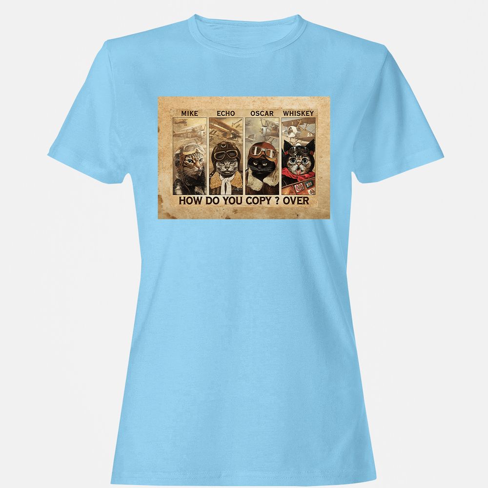 Women's T-Shirt - X96F68F6 - Light Blue - 8